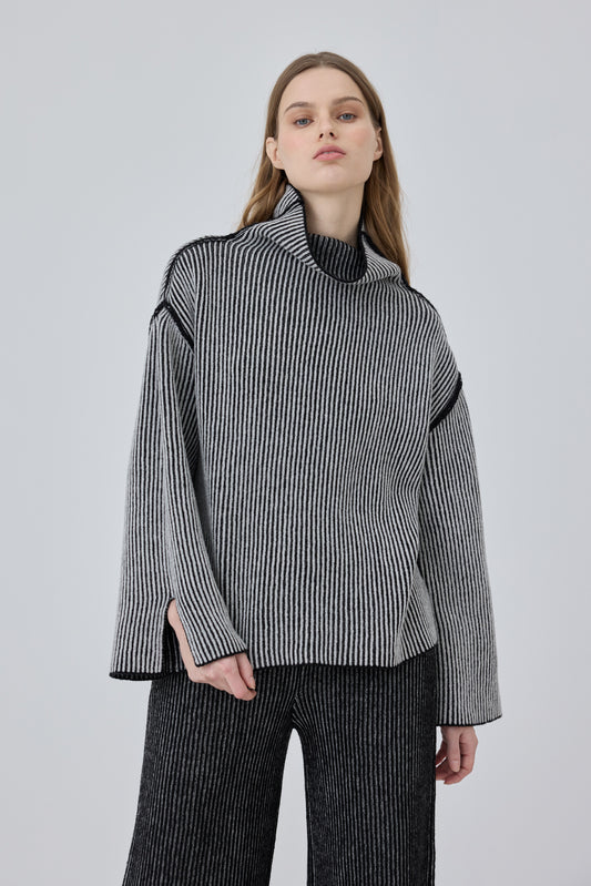 Plated High Neck Jumper (double sided)