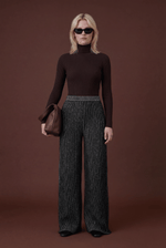 Plated Knit Trousers