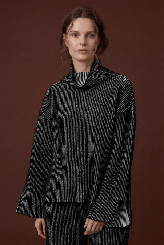 Plated High Neck Jumper (double sided)